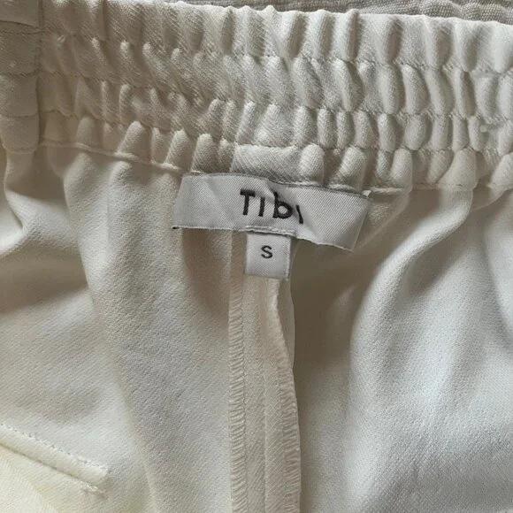 Tibi Chalky Drape Plashet Jogger- Regular- White- SR - Picture 4 of 13